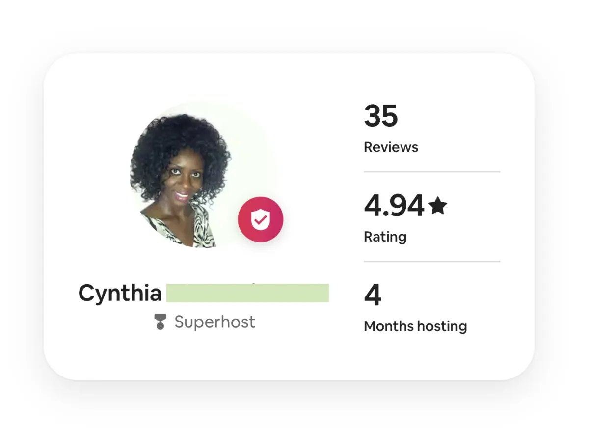 Cynthia Superhost Cynthia Superhost